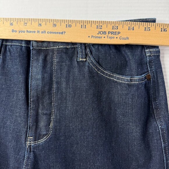 Judy Blue Jeans Women's Dark Wash Wide Leg 5-Pocket 31-Waist - Picture 5 of 10